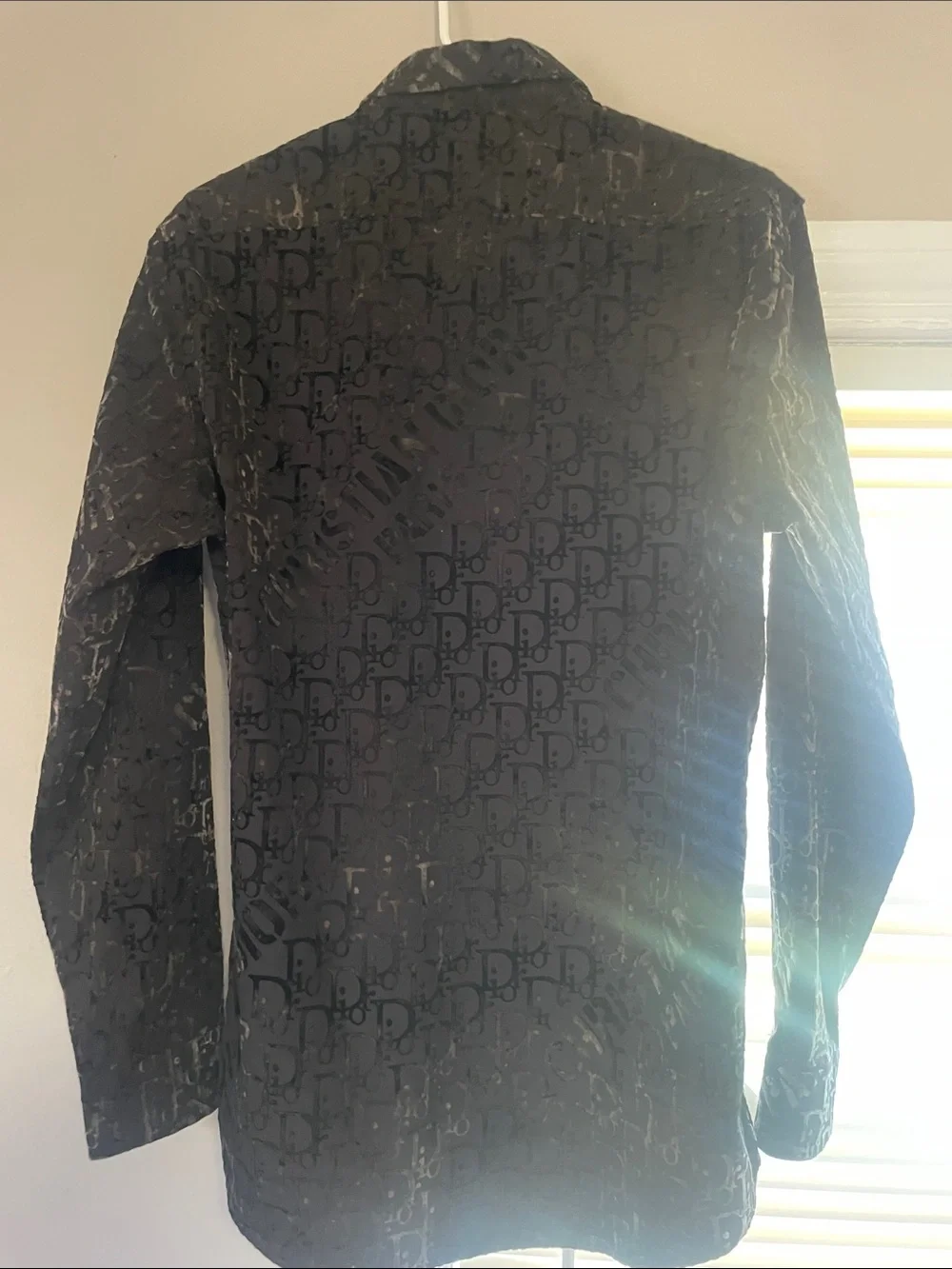 Dior Black and Brown Monogram Button-Down Shirt - Picture 3 of 6